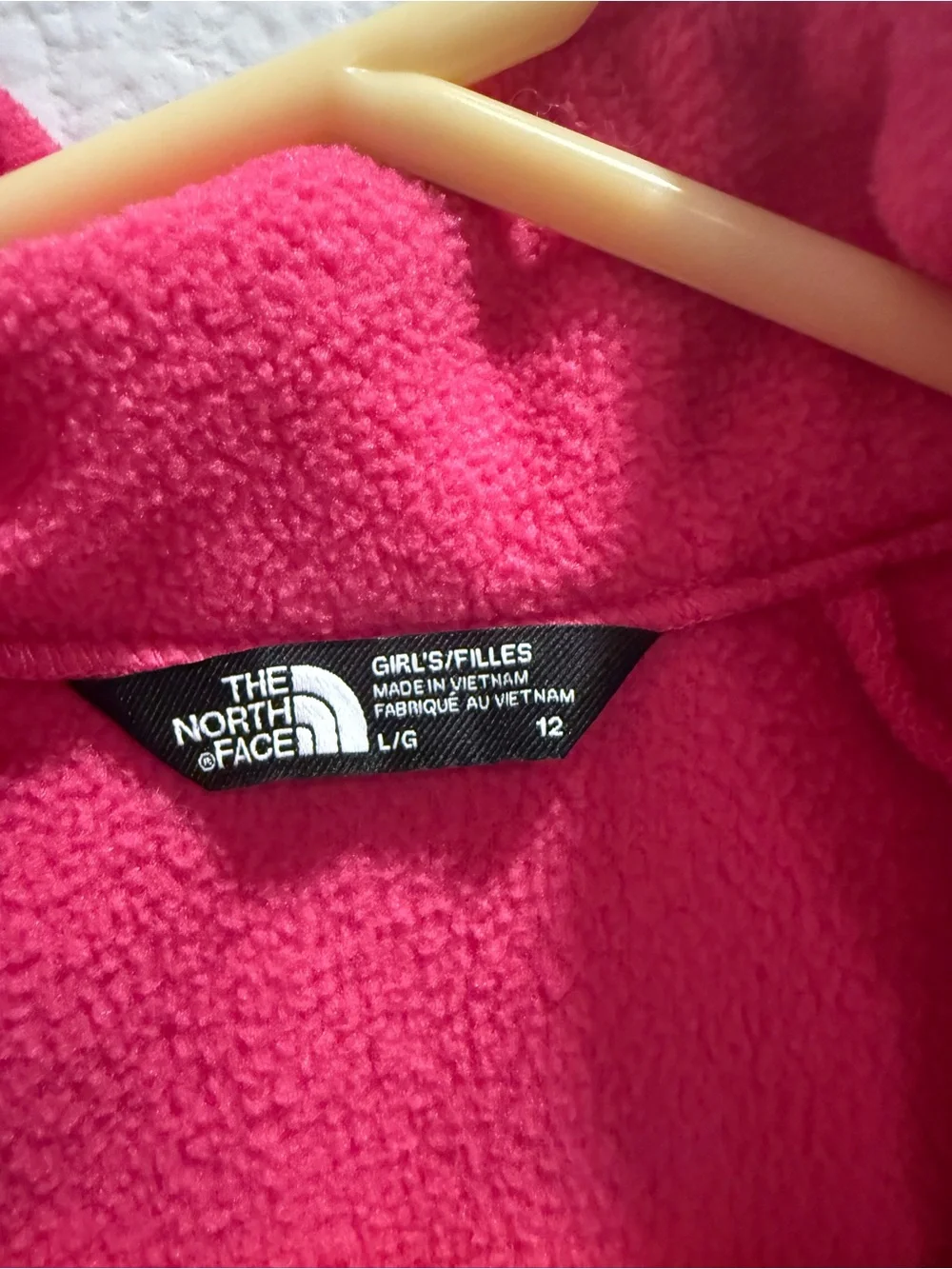 The North Face Hot Pink Full-Zip Fleece Jacket